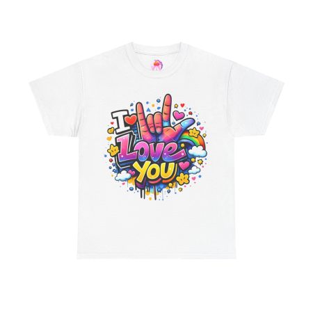 BASIC T-SHIRT Graffiti Heart Pop-Art T-Shirt – Farbe, Herz & Statement