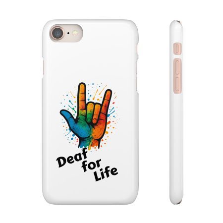Handyhülle für Apple iPhone | Gebärdensprache mit Text