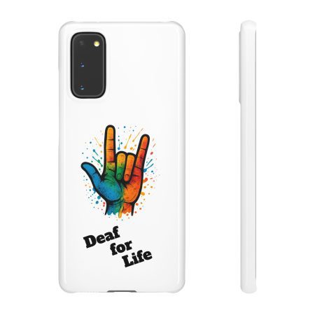 Handyhülle für Android Phone | Gebärdensprache mit Text