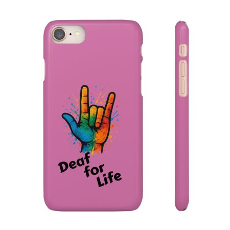 Handyhülle für Apple iPhone | Gebärdensprache mit Text