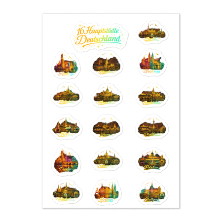 Deutschland bei Nacht – Städtezauber Sticker-Set 2026