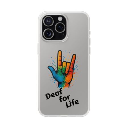 Apple iPhone Case Gebärdensprache Motiv mit Schrift