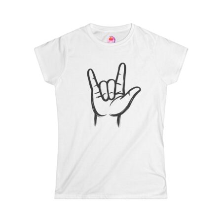 BASIC T-SHIRT I Love You Handzeichen – Leichtes DGS Motiv für klare Ausdruckskraft
