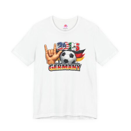 BASIC T‑SHIRT Germany Soccer 2025 – Fan Shirt mit Fußball & Flagge