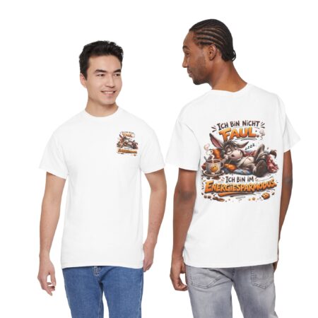 BASIC T-Shirt  Unisex — "Ich bin nicht faul, ich bin im Energiesparmodus"
