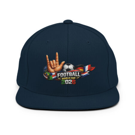 Snapback-Cap WM 2026 mit Hanzeichen I Love you -Strickerei